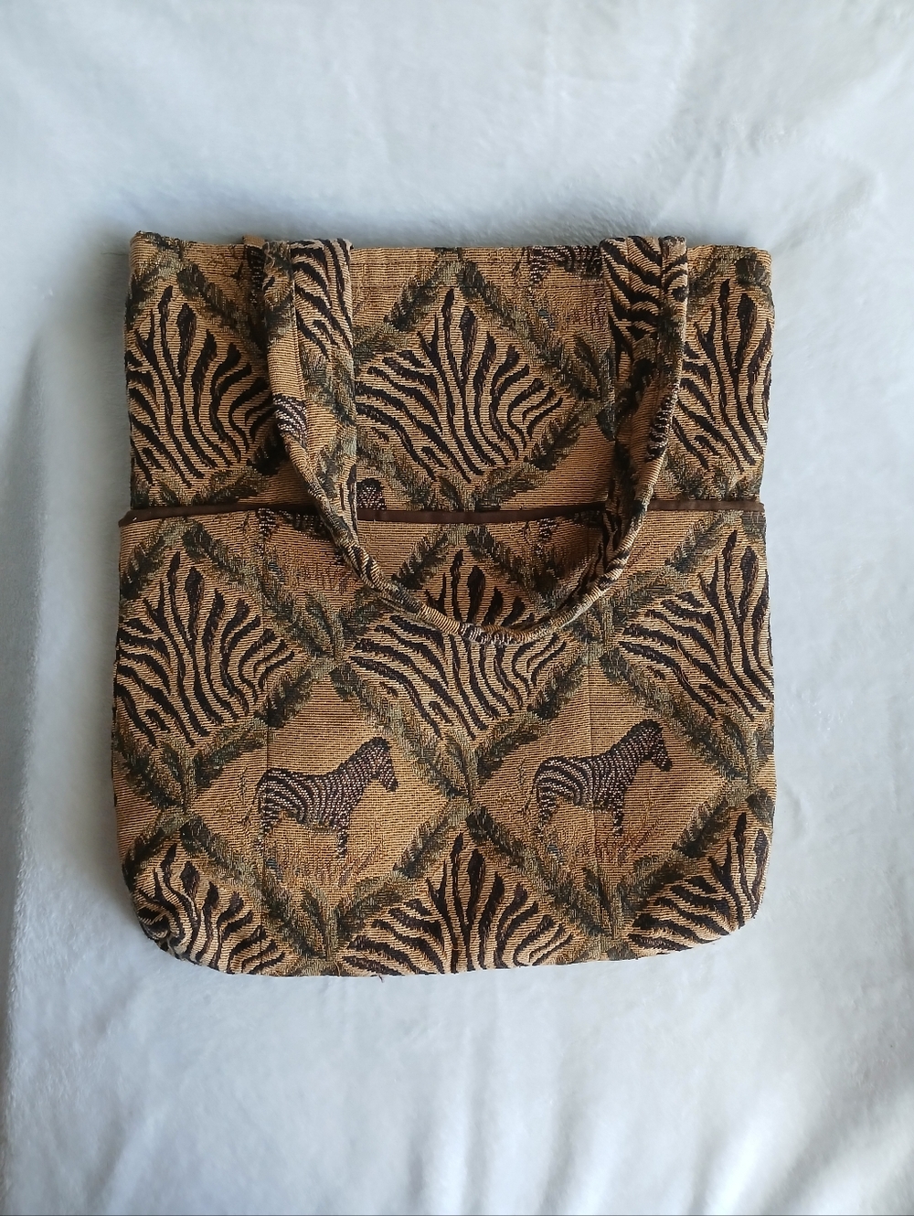 Vintage Artesian Tapestry Tote Bag